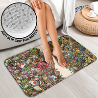 Hawaii And Japan Bathroom Set Tiki With Oni Mask - Polynesian Pride