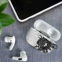 Hawaiian And Japanese Culture AirPods Case Irezumi Dragon With Polynesian Pattern White - Polynesian Pride