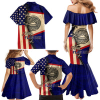 American Samoa Flag Day Family Matching Mermaid Dress and Hawaiian Shirt Polynesian Tribal Pattern LT05 - Polynesian Pride