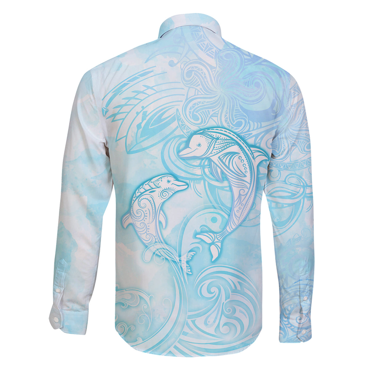 Polynesia Dolphins Under The Sea Family Matching Mermaid Dress and Hawaiian Shirt Simple Style LT05 - Polynesian Pride