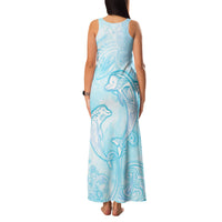 Polynesia Dolphins Under The Sea Family Matching Tank Maxi Dress and Hawaiian Shirt Simple Style LT05 - Polynesian Pride