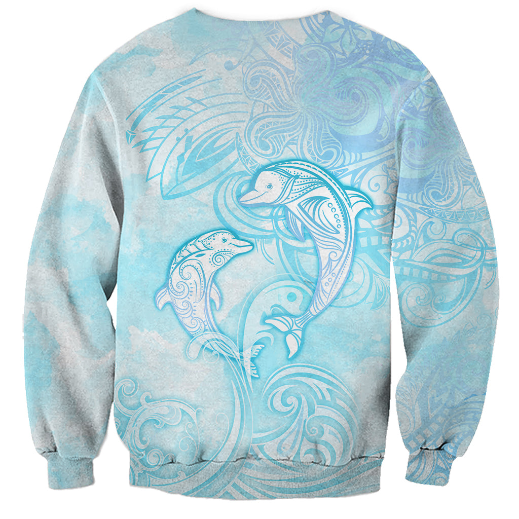 Polynesia Dolphins Under The Sea Sweatshirt Simple Style LT05 - Polynesian Pride