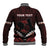 Personalised Tonga Happy Father's Day Baseball Jacket Ofa Lahi Atu Dad Polynesian Tribal