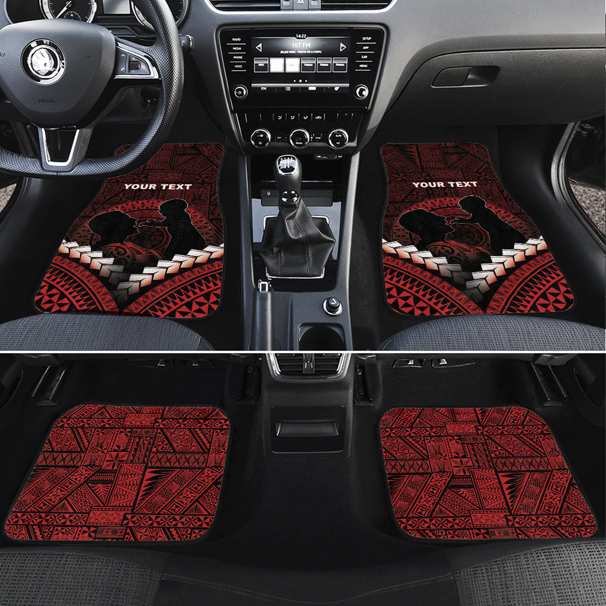 Tonga Happy Father's Day Car Mats Ofa Lahi Atu Dad Polynesian Tribal