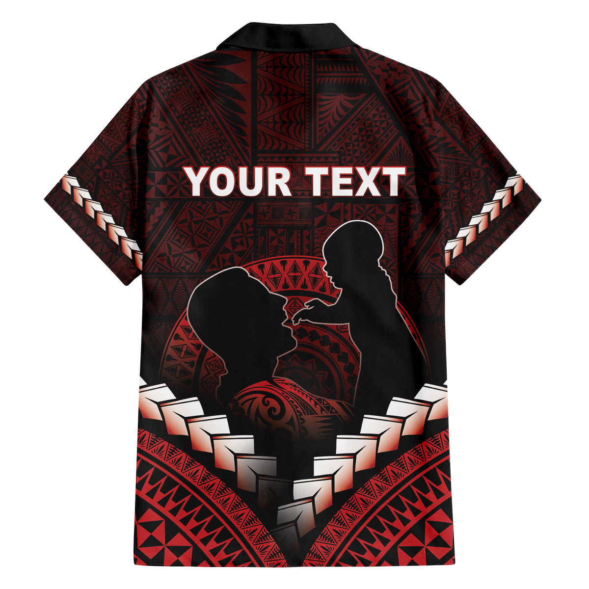 Personalised Tonga Happy Father's Day Family Matching Tank Maxi Dress and Hawaiian Shirt Ofa Lahi Atu Dad Polynesian Tribal