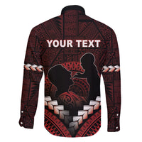 Personalised Tonga Happy Father's Day Family Matching Tank Maxi Dress and Hawaiian Shirt Ofa Lahi Atu Dad Polynesian Tribal