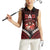 Personalised Tonga Happy Father's Day Women Sleeveless Polo Shirt Ofa Lahi Atu Dad Polynesian Tribal