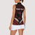 Personalised Tonga Happy Father's Day Women Sleeveless Polo Shirt Ofa Lahi Atu Dad Polynesian Tribal