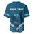 Personalised Fiji Happy Father's Day Baseball Jersey Au Lomani Iko Dad Polynesian Tribal
