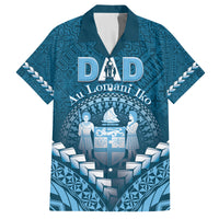 Personalised Fiji Happy Father's Day Family Matching Summer Maxi Dress and Hawaiian Shirt Au Lomani Iko Dad Polynesian Tribal