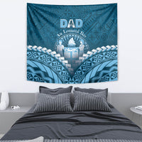 Fiji Happy Father's Day Tapestry Au Lomani Iko Dad Polynesian Tribal
