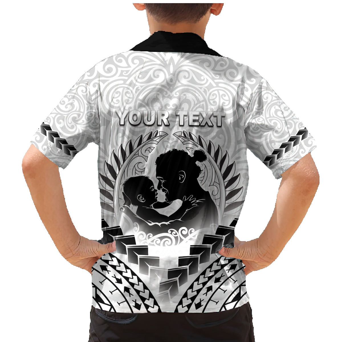 Personalised New Zealand Happy Father's Day Family Matching Mermaid Dress and Hawaiian Shirt Aroha Ahau Ki A Koe Papa Polynesian Tribal