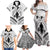 Personalised New Zealand Happy Father's Day Family Matching Off Shoulder Maxi Dress and Hawaiian Shirt Aroha Ahau Ki A Koe Papa Polynesian Tribal