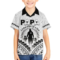 Personalised New Zealand Happy Father's Day Family Matching Short Sleeve Bodycon Dress and Hawaiian Shirt Aroha Ahau Ki A Koe Papa Polynesian Tribal