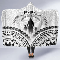 New Zealand Happy Father's Day Hooded Blanket Aroha Ahau Ki A Koe Papa Polynesian Tribal