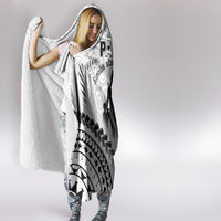 New Zealand Happy Father's Day Hooded Blanket Aroha Ahau Ki A Koe Papa Polynesian Tribal