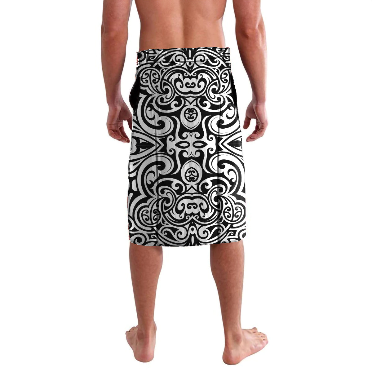Personalised New Zealand Happy Father's Day Lavalava Aroha Ahau Ki A Koe Papa Polynesian Tribal