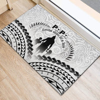 New Zealand Happy Father's Day Rubber Doormat Aroha Ahau Ki A Koe Papa Polynesian Tribal LT05 - Polynesian Pride
