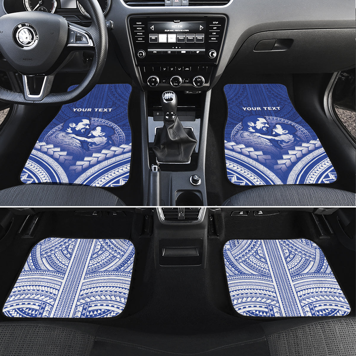 Samoa Happy Father's Day Car Mats Ou Te Alofa Ia Te Oe Tama Dad Polynesian Tribal