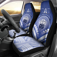Samoa Happy Father's Day Car Seat Cover Ou Te Alofa Ia Te Oe Tama Dad Polynesian Tribal