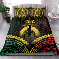Vanuatu Happy Father's Day Bedding Set Mi Lavem Yu Papa Polynesian Tribal LT05 - Polynesian Pride
