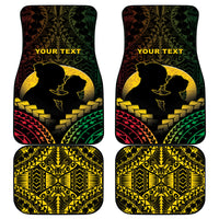 Personalised Vanuatu Happy Father's Day Car Mats Mi Lavem Yu Papa Polynesian Tribal LT05 - Polynesian Pride