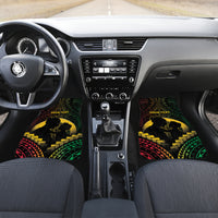 Personalised Vanuatu Happy Father's Day Car Mats Mi Lavem Yu Papa Polynesian Tribal LT05 Set 2pcs - Front Reggae - Polynesian Pride