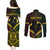 Personalised Vanuatu Happy Father's Day Couples Matching Puletasi and Long Sleeve Button Shirt Mi Lavem Yu Papa Polynesian Tribal