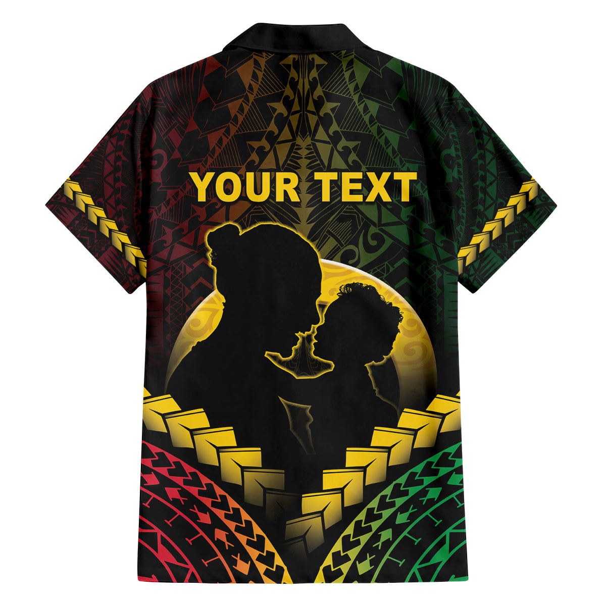 Personalised Vanuatu Happy Father's Day Family Matching Puletasi and Hawaiian Shirt Mi Lavem Yu Papa Polynesian Tribal