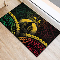 Vanuatu Happy Father's Day Rubber Doormat Mi Lavem Yu Papa Polynesian Tribal LT05 - Polynesian Pride