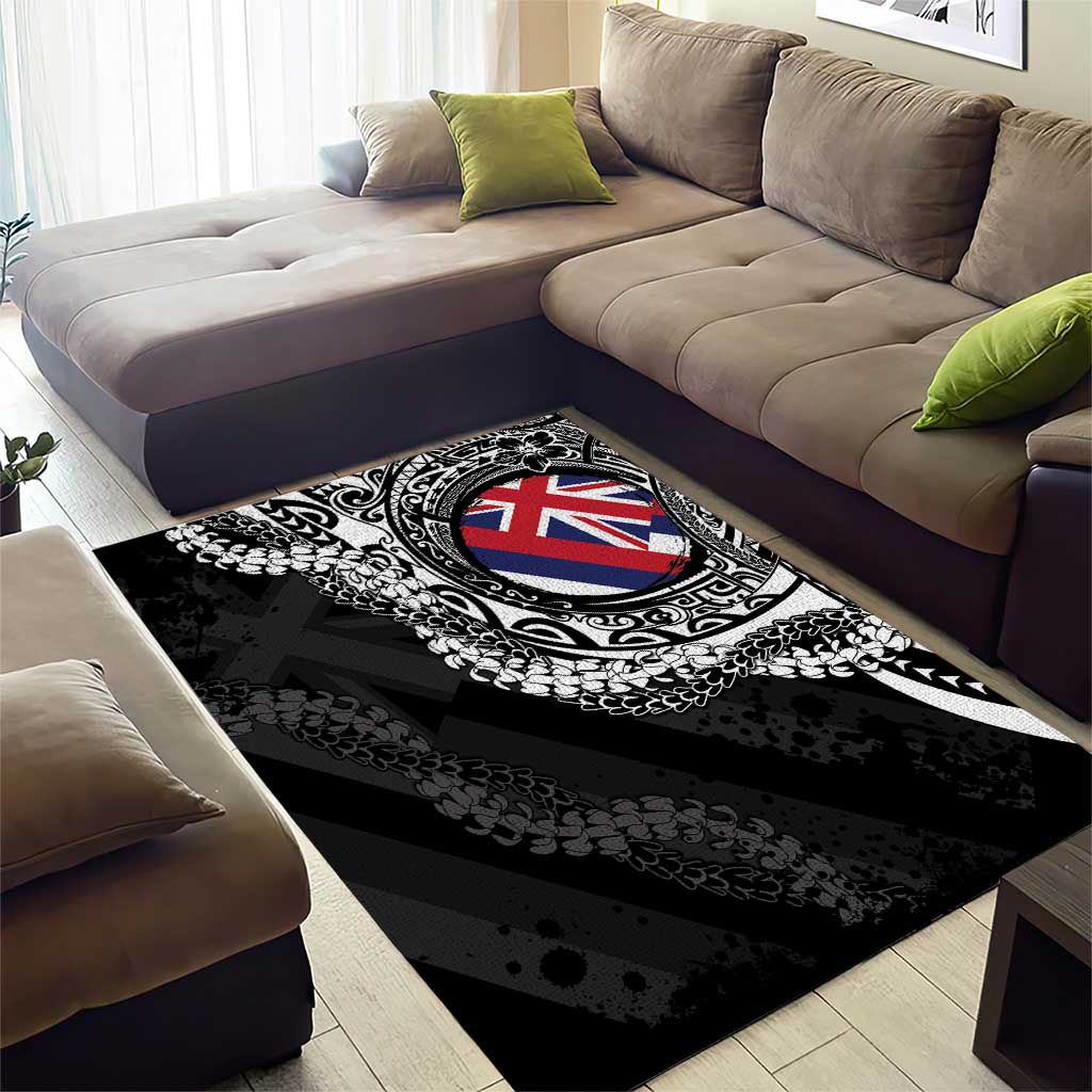 Hawaii Flag Day Area Rug Hawaiian Maile Lei