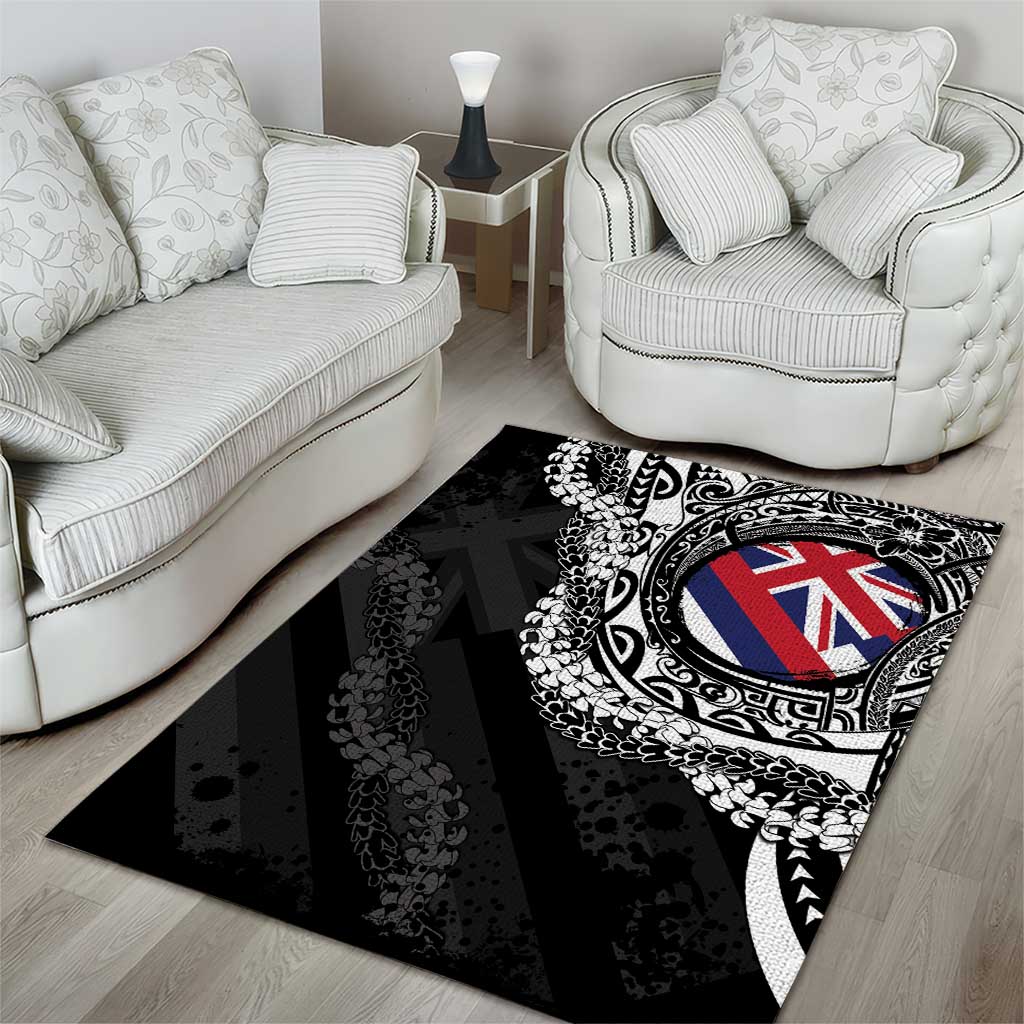 Hawaii Flag Day Area Rug Hawaiian Maile Lei
