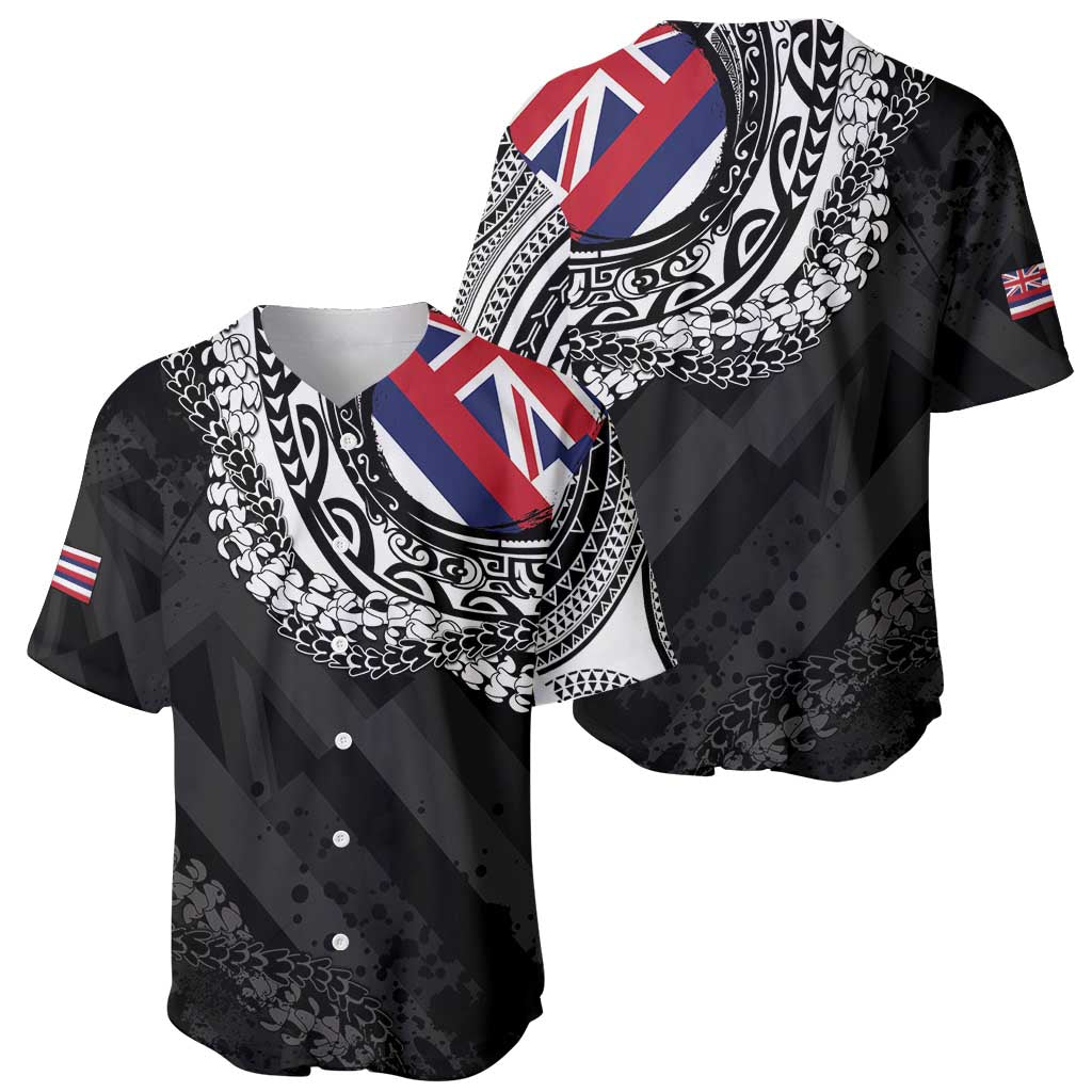 Hawaii Flag Day Baseball Jersey Hawaiian Maile Lei