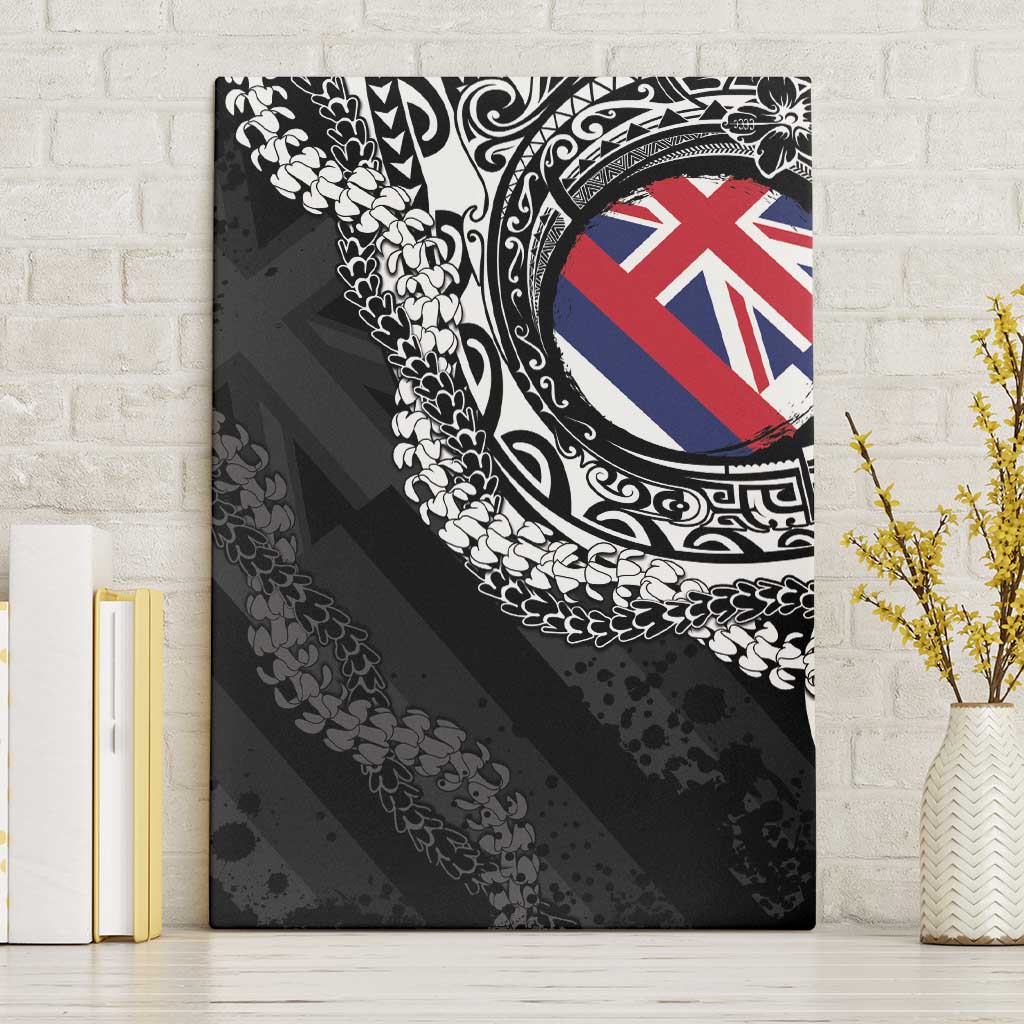 Hawaii Flag Day Canvas Wall Art Hawaiian Maile Lei