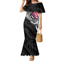 Hawaii Flag Day Family Matching Mermaid Dress and Hawaiian Shirt Hawaiian Maile Lei