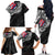 Hawaii Flag Day Family Matching Off The Shoulder Long Sleeve Dress and Hawaiian Shirt Hawaiian Maile Lei