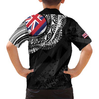 Hawaii Flag Day Kid Hawaiian Shirt Hawaiian Maile Lei