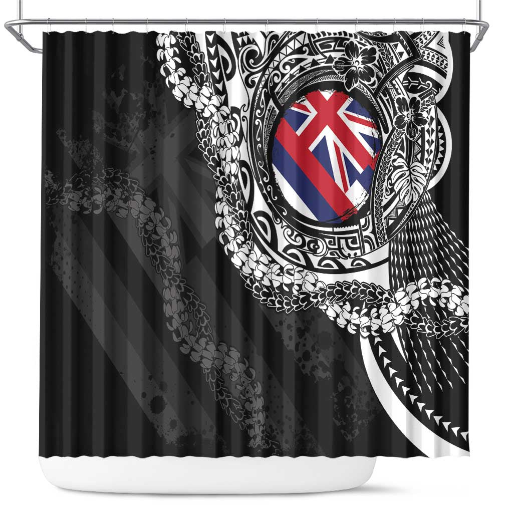 Hawaii Flag Day Shower Curtain Hawaiian Maile Lei