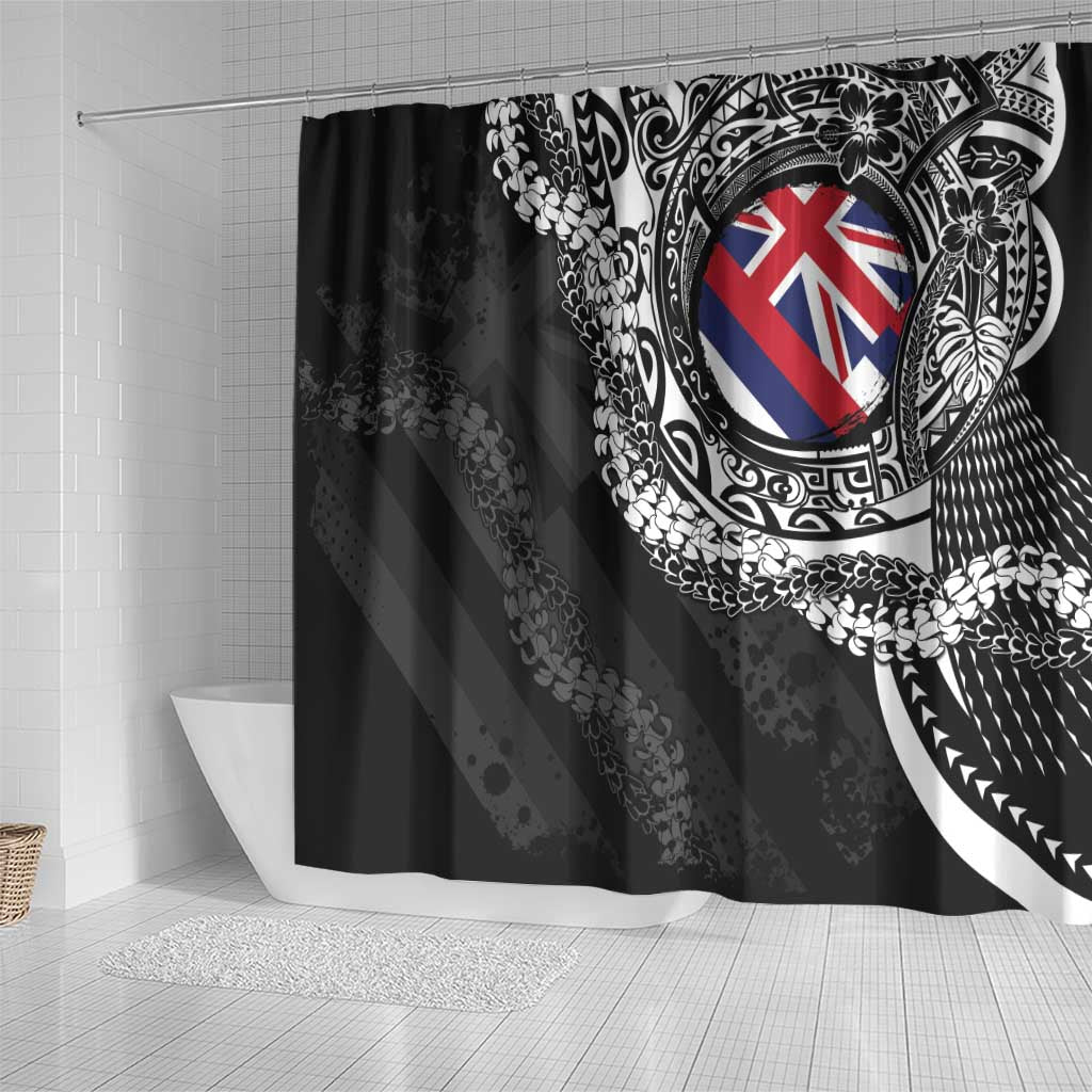Hawaii Flag Day Shower Curtain Hawaiian Maile Lei