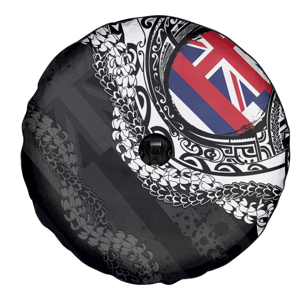 Hawaii Flag Day Spare Tire Cover Hawaiian Maile Lei