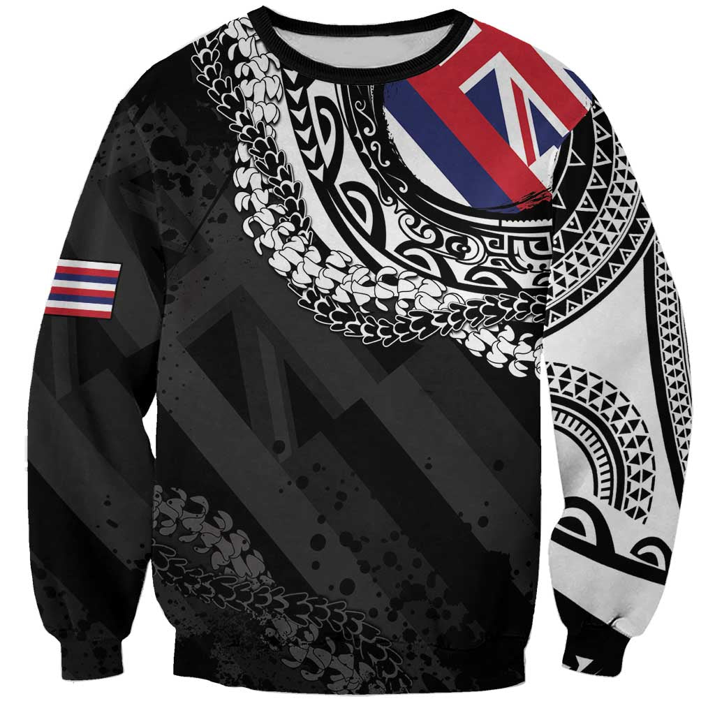 Hawaii Flag Day Sweatshirt Hawaiian Maile Lei