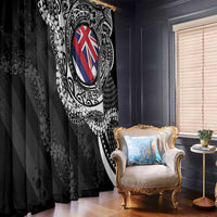 Hawaii Flag Day Window Curtain Hawaiian Maile Lei LT05 - Polynesian Pride
