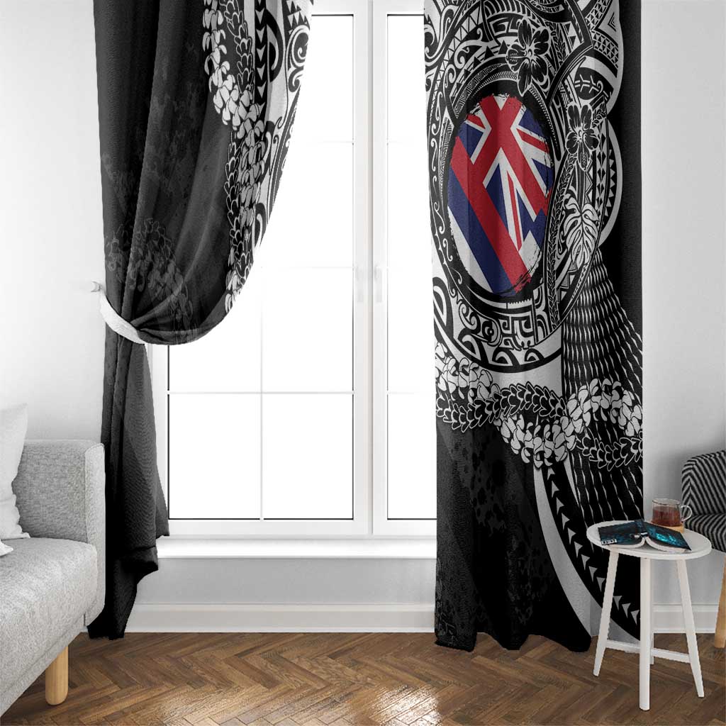 Hawaii Flag Day Window Curtain Hawaiian Maile Lei LT05 - Polynesian Pride