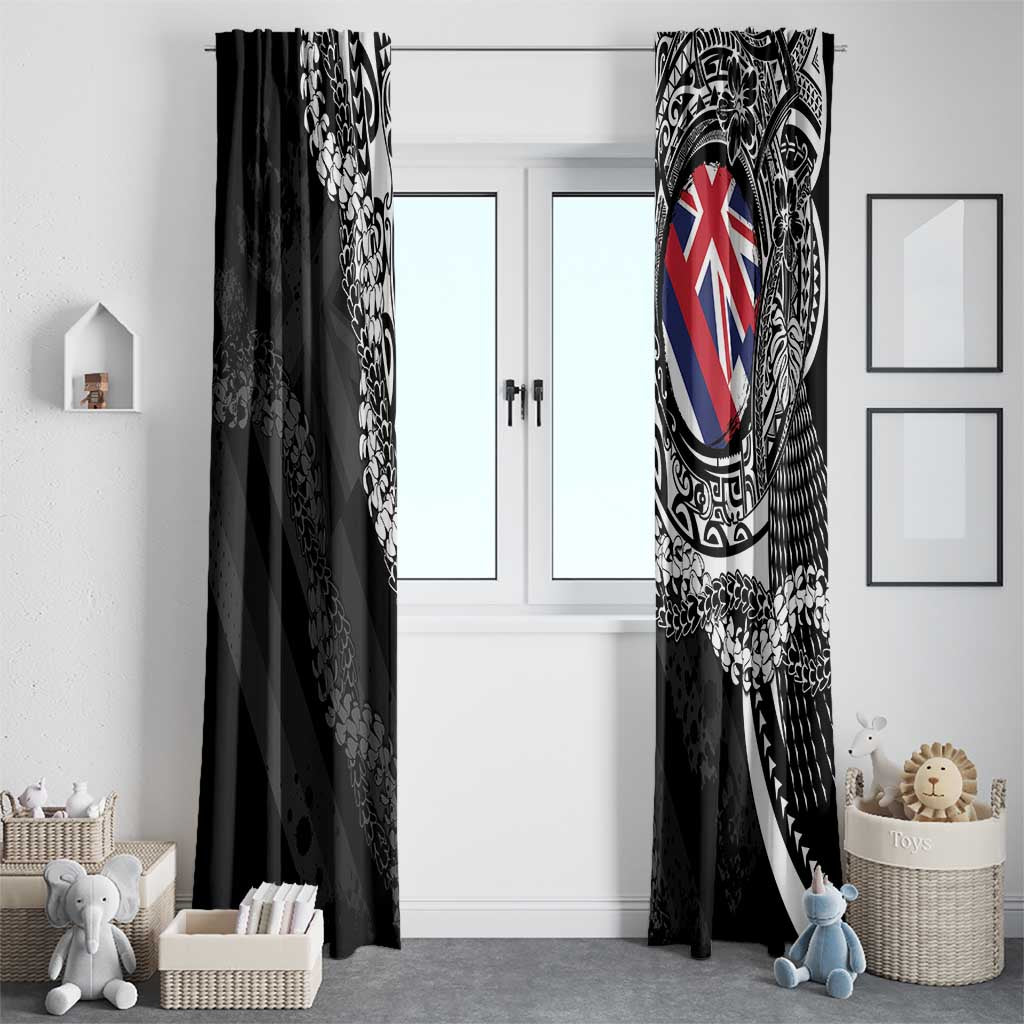 Hawaii Flag Day Window Curtain Hawaiian Maile Lei LT05 - Polynesian Pride