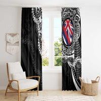 Hawaii Flag Day Window Curtain Hawaiian Maile Lei LT05 - Polynesian Pride