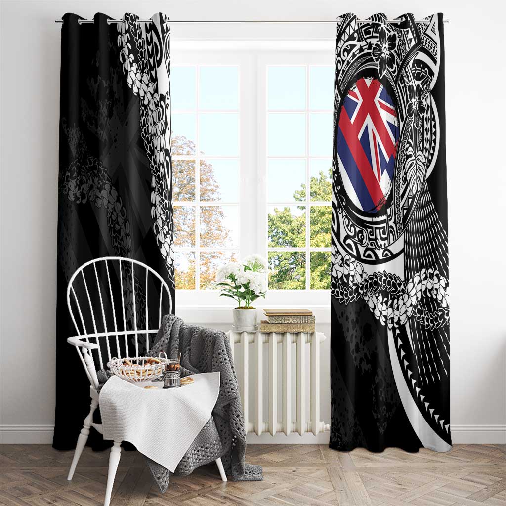 Hawaii Flag Day Window Curtain Hawaiian Maile Lei LT05 - Polynesian Pride