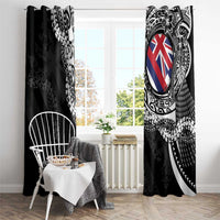 Hawaii Flag Day Window Curtain Hawaiian Maile Lei LT05 - Polynesian Pride