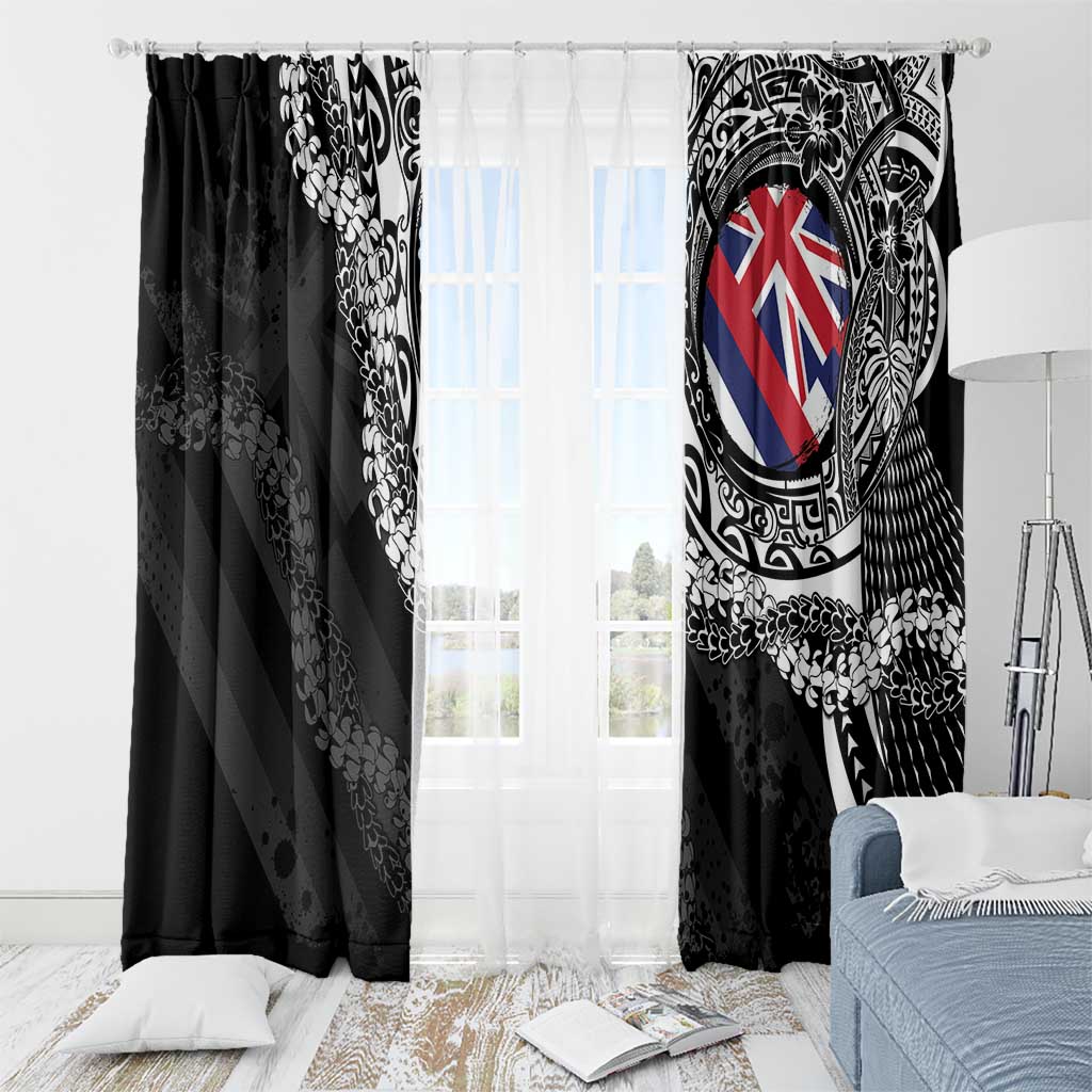 Hawaii Flag Day Window Curtain Hawaiian Maile Lei LT05 - Polynesian Pride
