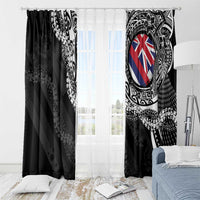 Hawaii Flag Day Window Curtain Hawaiian Maile Lei LT05 - Polynesian Pride