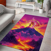 Hawaii Kilauea Volcano Area Rug There Is Pele Goddess Of The Volcano - Polynesian Pride